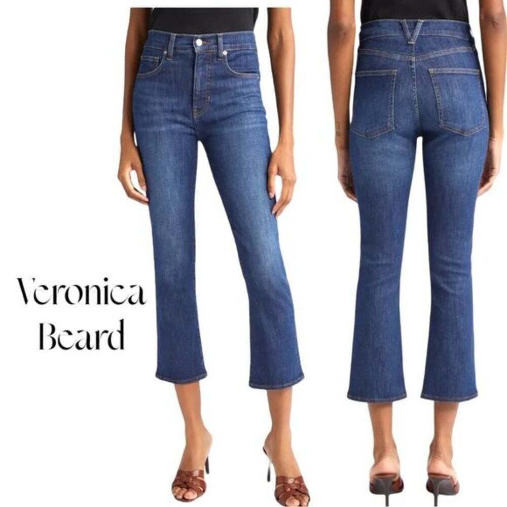Veronica Beard Carly Kick-Back Flare Jeans Size 27